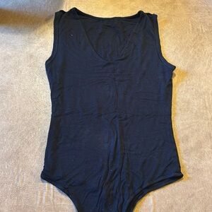 Black one piece body suit